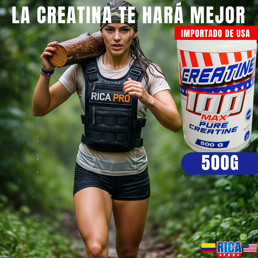 Creatina Pura (500g, 100 porciones) MONOHIDRATO DE CREATINA 100%