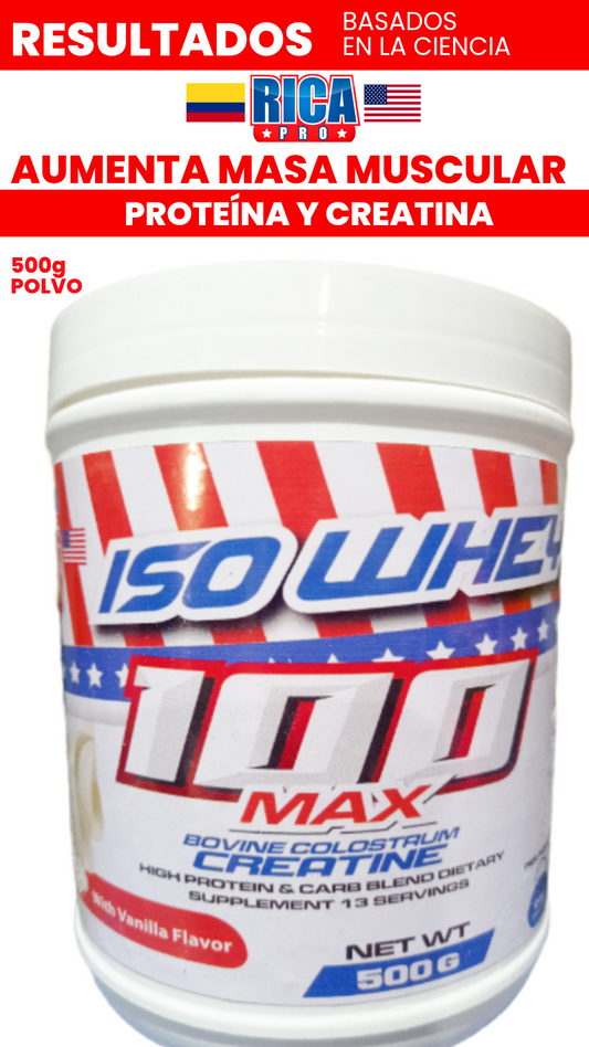KIT 3 PRODUCTOS CON ISO Whey Colágeno (*Proteína dia:*),  ISO WHEY MAX CREATINA, Óleo con Fenogreco