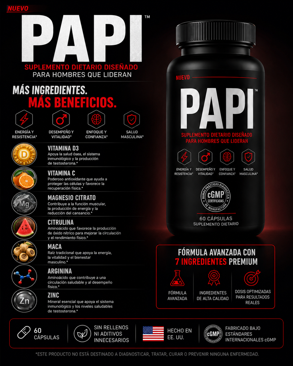 PAPI™ – Energía, Vitalidad y Rendimiento Masculino