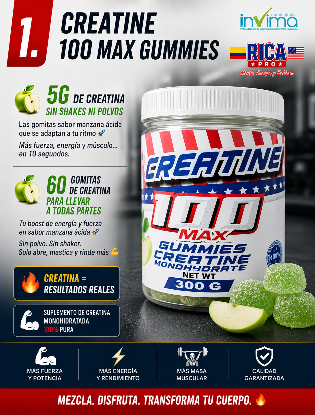 Creatine 100 Max Gummies