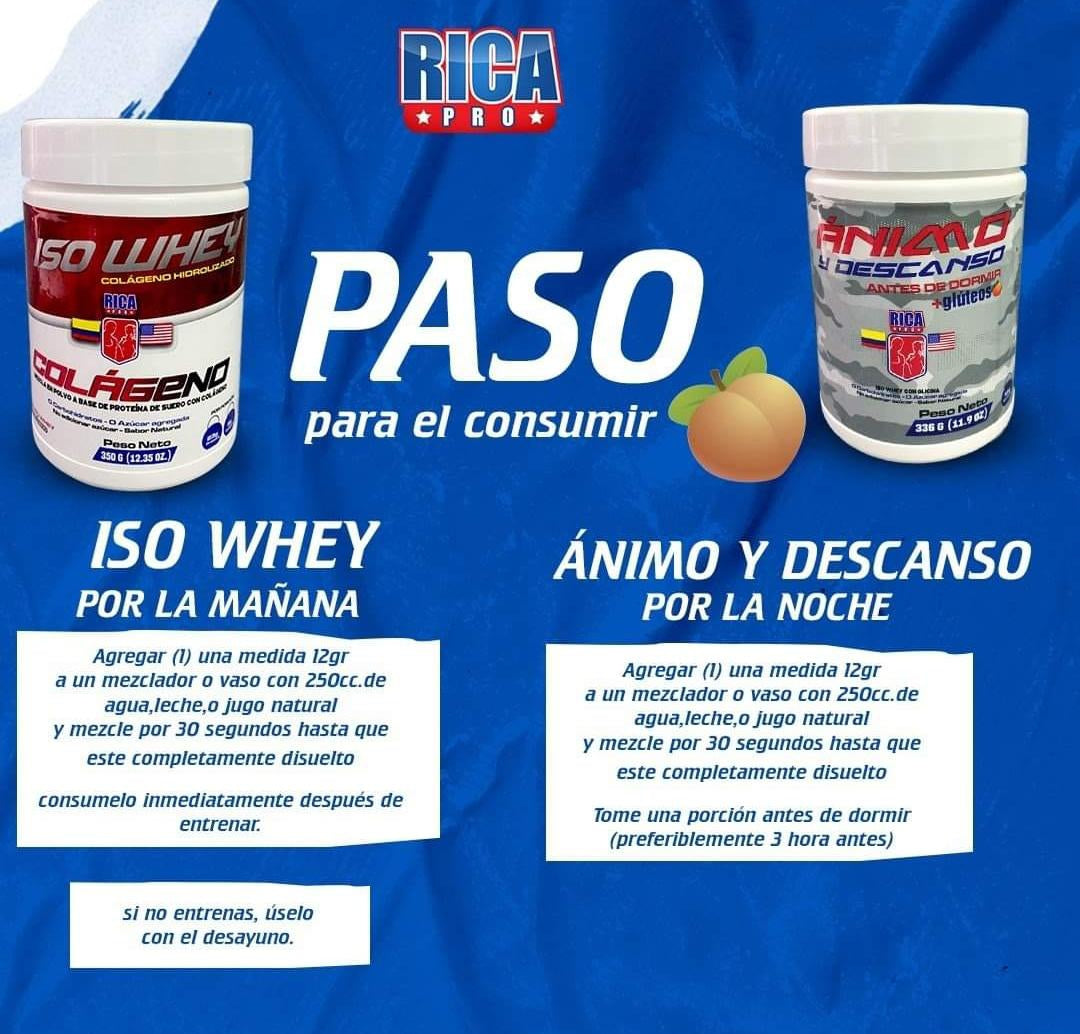 Kit DÍA Y NOCHE AUMENTA MASA MUSCULAR (COLA, PIEL, UÑAS, CABELLO)