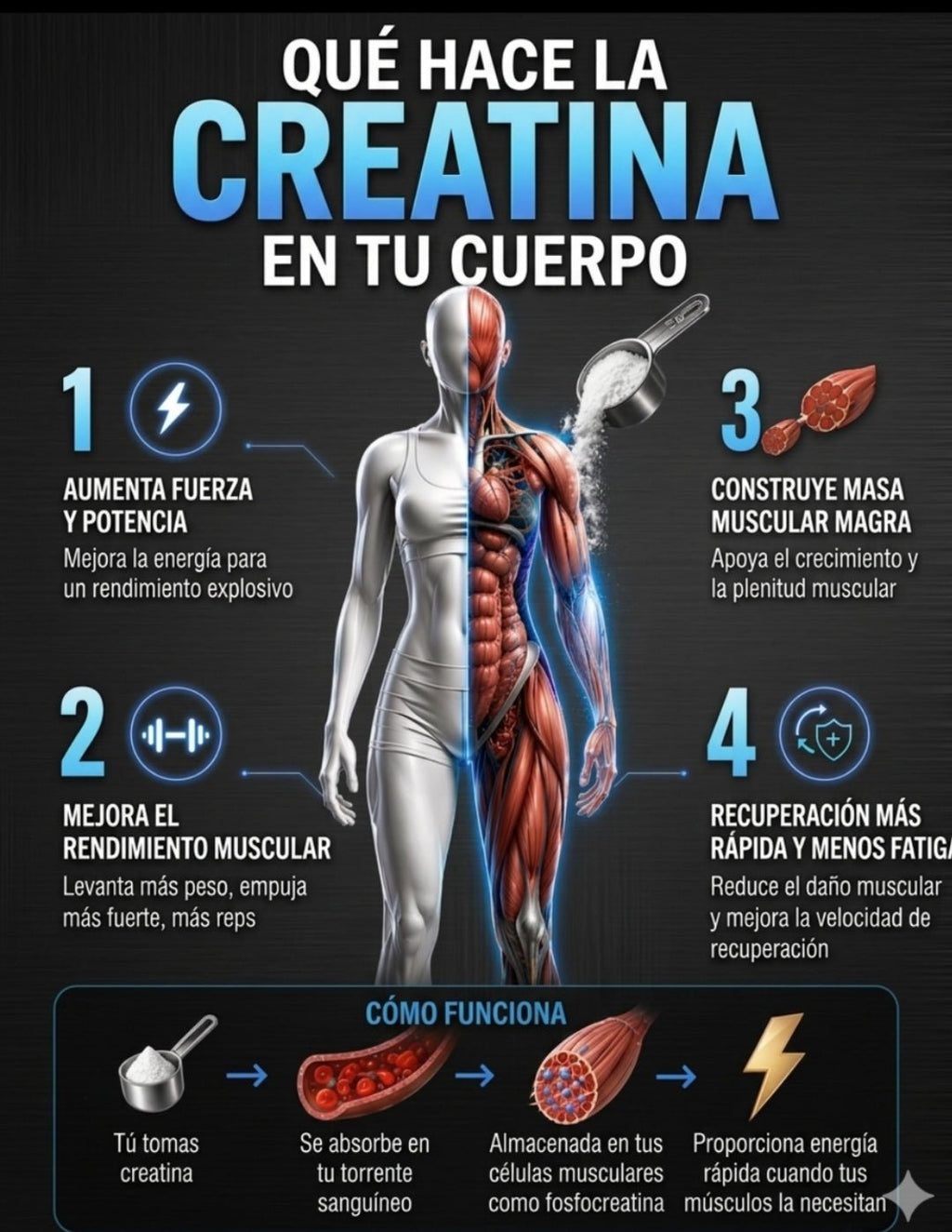 Max 100 Pure Creatine Monohydrate - Rica Pro
