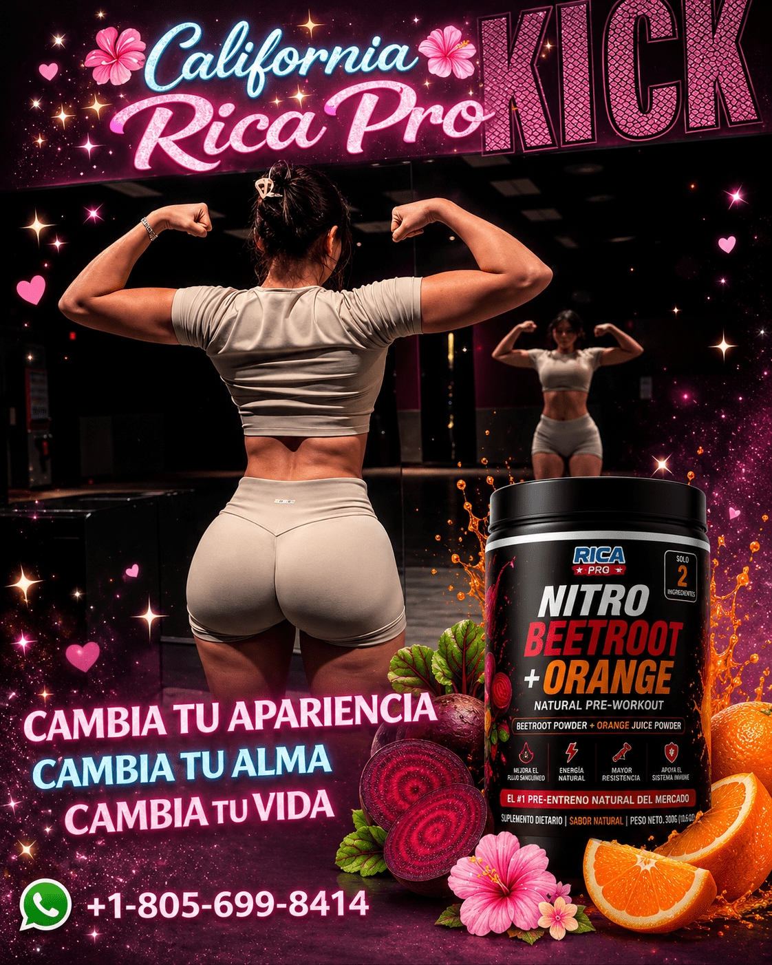 Nitro Beet Orange Rica Pro Energía Natural. Rendimiento Real. - Rica Pro