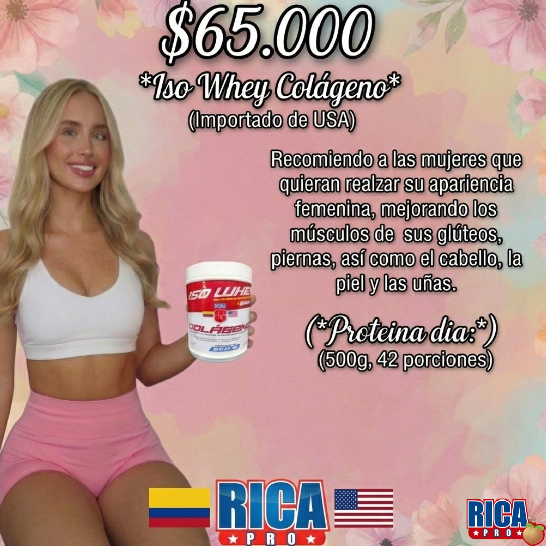 Iso Whey Colágeno (500g, 42 porciones)